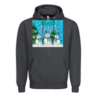 Smoke snowman Zipper Hoodie - MaliasSmallBusiness