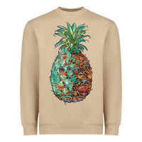 Mushroom pineapple leopar turquoise serape summer Heavyweight Sweatshirt - Artiststas