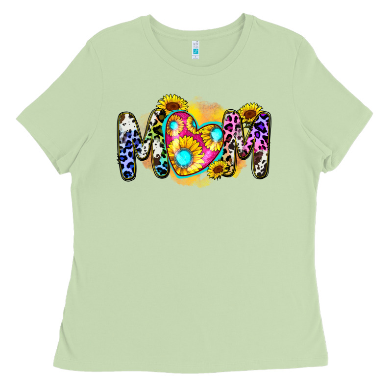 Mom Sunflower Ladies Tee by Zillion Design Studio | Teevron