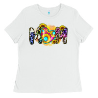 White mom sunflower Ladies Tee - Zillion Design Studio
