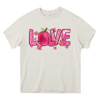Cream love breast cancer Heavy Core Tee - Zillion Design Studio