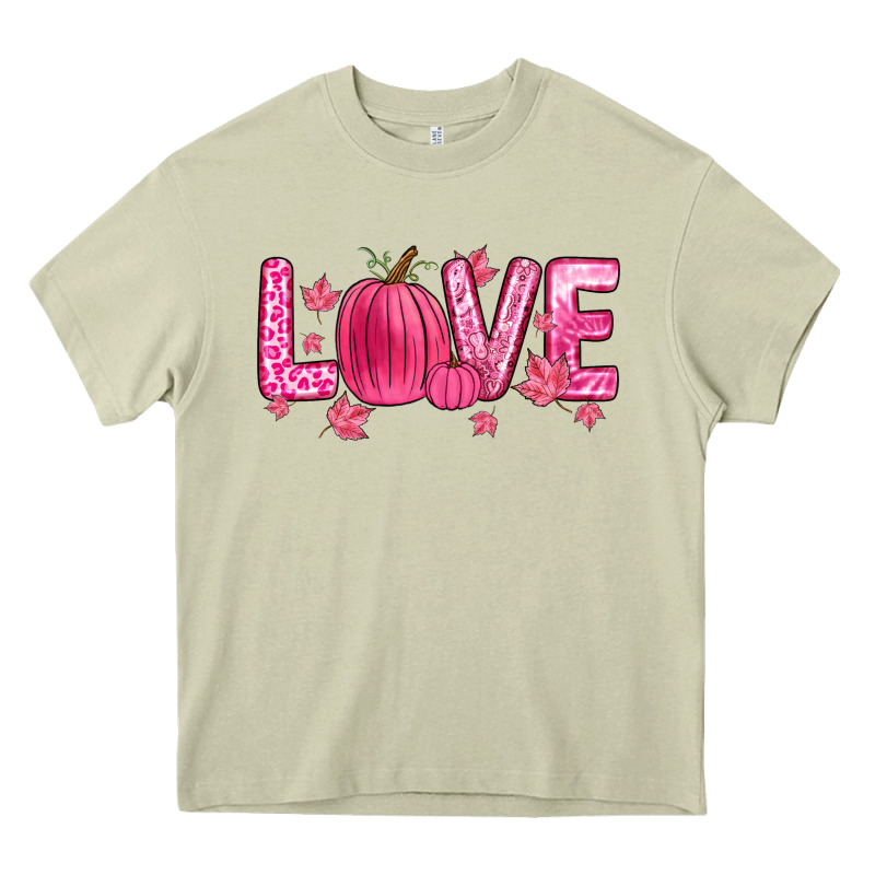 Love Breast Cancer Heavy Core Tee by Zillion Design Studio | Teevron