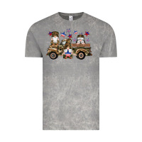 Cloud Rock camouflage gnomes american flag star truck Vintage Tee - Artiststas