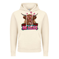 Vintage Artic be mine highland cow Vintage Hoodie - RanaPortraitStore