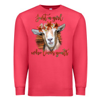 Cardinal Just a Girl Who Loves Goat Premium Sweatshirt - Bettercallsaul