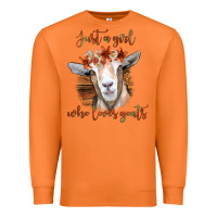 Carrot Just a Girl Who Loves Goat Premium Sweatshirt - Bettercallsaul