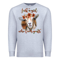 Heather Grey Just a Girl Who Loves Goat Premium Sweatshirt - Bettercallsaul