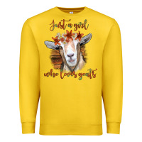 Lemon Just a Girl Who Loves Goat Premium Sweatshirt - Bettercallsaul
