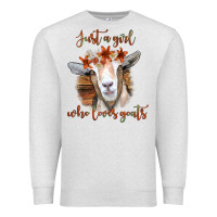 Oatmeal Heather Just a Girl Who Loves Goat Premium Sweatshirt - Bettercallsaul