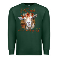 Sports Green Just a Girl Who Loves Goat Premium Sweatshirt - Bettercallsaul
