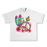 Lunar Rock cactus peace sign flowers and butterflys Urban Heavy Tee - Artiststas