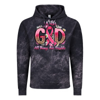 Cloud Black breast cancer with god all things are possible Vintage Hoodie - Artiststas