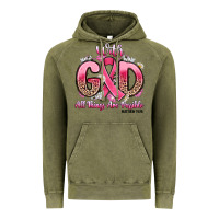 Vintage Olive breast cancer with god all things are possible Vintage Hoodie - Artiststas
