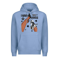 Colony Blue I Have Two Moods Black Sneakers Afro Girl Premium Hoodie - texasbilliewilder