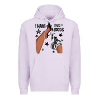 Lilac I Have Two Moods Black Sneakers Afro Girl Premium Hoodie - texasbilliewilder
