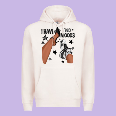 I Have Two Moods Black Sneakers Afro Girl Premium Hoodie Designed By Texasbilliewilder