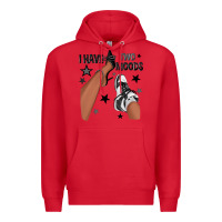 Red I Have Two Moods Black Sneakers Afro Girl Premium Hoodie - texasbilliewilder