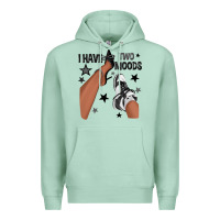 Seafoam I Have Two Moods Black Sneakers Afro Girl Premium Hoodie - texasbilliewilder