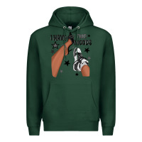 Sports Green I Have Two Moods Black Sneakers Afro Girl Premium Hoodie - texasbilliewilder