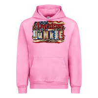 Fuchsia Pink American junkie 4th of july Urban Hoodie - CowGirlArtShop