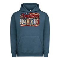 Pigment Midnight Navy American junkie 4th of july Urban Hoodie - CowGirlArtShop