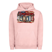 Pigment Salmon American junkie 4th of july Urban Hoodie - CowGirlArtShop