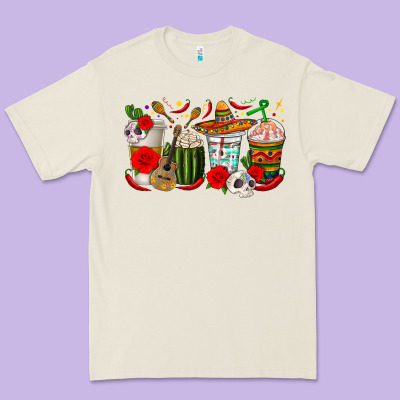 Hispanic Heritage Month Coffee Cups Premium Tee Designed By Texasbilliewilder
