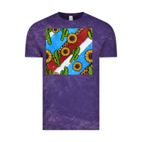 Cloud Purple western 4th of july seamless pattern Vintage Tee - BundleAndBundleShop