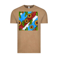 Vintage Coffee western 4th of july seamless pattern Vintage Tee - BundleAndBundleShop