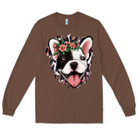 Chestnut french bulldog floral Long Sleeve Tee - Jasminsmagicworld
