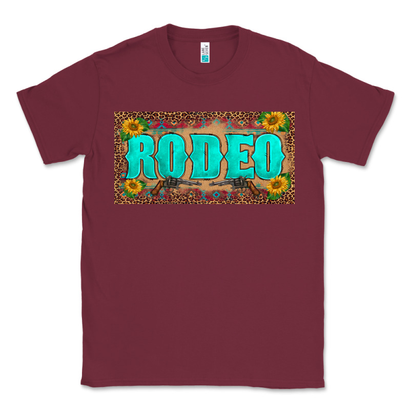 Western Rodeo Sunflowers Weapon  License Plate Template Classic Tee by BarkalooDesign | Teevron