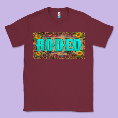 Western Rodeo Sunflowers Weapon  License Plate Template Classic Tee Designed By Barkaloodesign