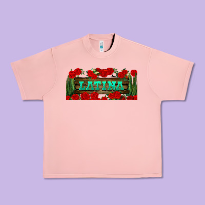 Latina Libbey Glass Urban Heavy Tee Designed By Bundleandbundleshop