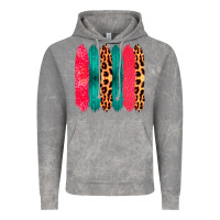 Cloud Rock Colored Leopard and Wood Patterned Western Brush Strokes Vintage Hoodie - Bettercallsaul