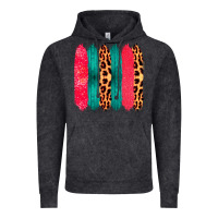 Vintage Arctic Colored Leopard and Wood Patterned Western Brush Strokes Vintage Hoodie - Bettercallsaul