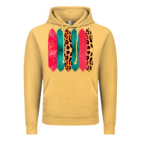 Vintage Mustard Colored Leopard and Wood Patterned Western Brush Strokes Vintage Hoodie - Bettercallsaul