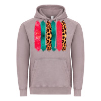 Vintage Zinc Colored Leopard and Wood Patterned Western Brush Strokes Vintage Hoodie - Bettercallsaul