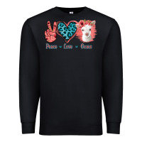 Black Peace Love Goats Premium Sweatshirt - Bettercallsaul