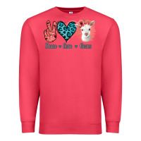 Cardinal Peace Love Goats Premium Sweatshirt - Bettercallsaul