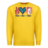 Lemon Peace Love Goats Premium Sweatshirt - Bettercallsaul
