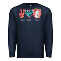 Navy Peace Love Goats Premium Sweatshirt - Bettercallsaul