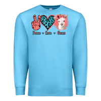 Ocean Blue Peace Love Goats Premium Sweatshirt - Bettercallsaul
