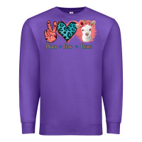 Purple Peace Love Goats Premium Sweatshirt - Bettercallsaul