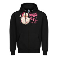 Black santa and co Zipper Hoodie - MaliasSmallBusiness
