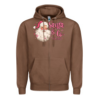 Chestnut santa and co Zipper Hoodie - MaliasSmallBusiness
