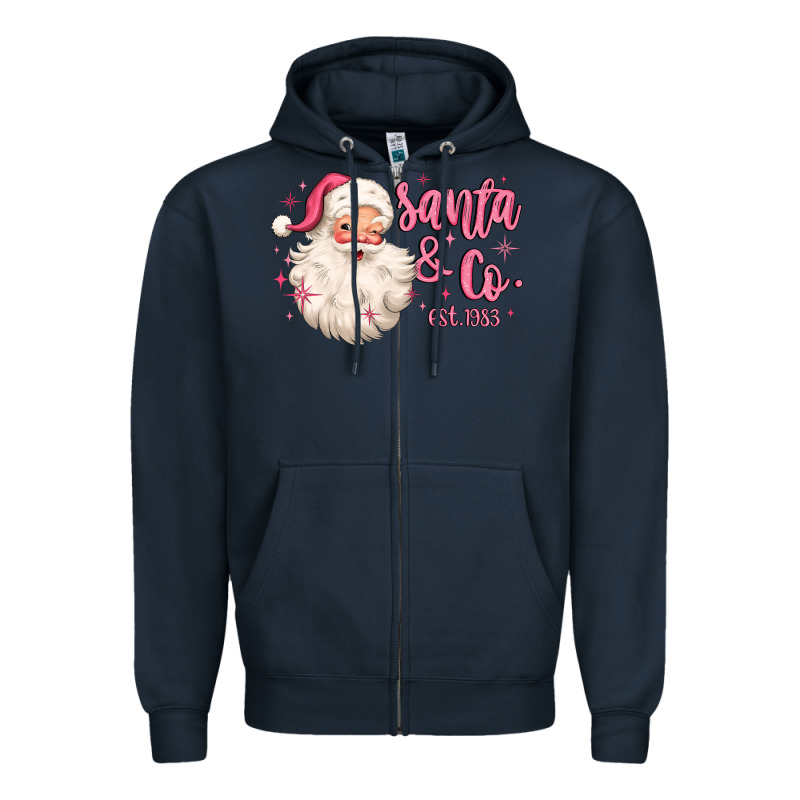 Santa And Co Zipper Hoodie by MaliasSmallBusiness | Teevron
