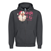 Smoke santa and co Zipper Hoodie - MaliasSmallBusiness