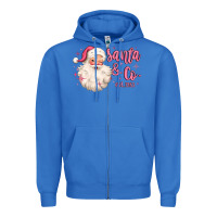 True Royal santa and co Zipper Hoodie - MaliasSmallBusiness