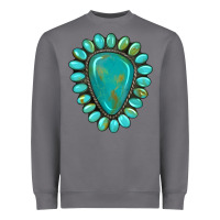 Storm western gemstone turquoise Heavyweight Sweatshirt - Artiststas
