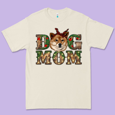 Dog Mom Shiba Inu Premium Tee Designed By Ranaportraitstore